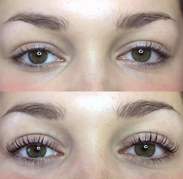 Lashlifting resultaat
